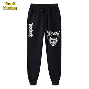 Erkekler Pantolon Anime Manga Berserk Baskı Sweatpants Erkekler için Atletik Koşu Joggers Pantolon Lounge Pounge Pounge Pounge Polar Poştum