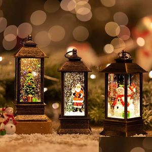 Altri articoli per feste di eventi Lampada a palla di neve di Natale Lanterna a led Pupazzo di neve Acqua Navidad Regalo vintage Anno 230516 Consegna a domicilio Gar Dhqrl