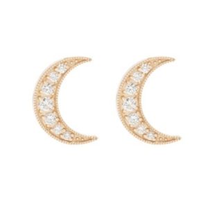 مجوهرات عالية الجودة Crescent Moon 14k تصاميم الأقراط الذهبية للفتيات