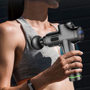 Helkroppsmassager Fascial Massage Gun Electric Percussion Pistol Massager For Body Neck Back Deep Tissue Muscle Relaxation Pain Relief Fitness 230808