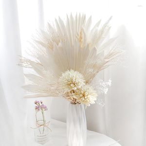 Dekorativa blommor torkade bevarade blommabuketter för vasarrangemang bröllop heminredning fest jubileum brudtärna