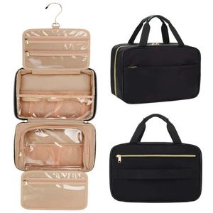 Cosmetic Bags Cases Luxurious WaterResistant Travel Hanging Toiletry Makeup Bag Organizer with Hook Perfect for Trip Journey 230808