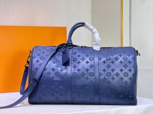 Duffle Bag Classic 45 50 55 Seyahat Bagajı Erkekler için Seyahat Bagajı Gerçek Deri En Kaliteli Kadınlar Crossbody Toes Omuz Çantaları Erkek Kadın Çantalar 8 Renk