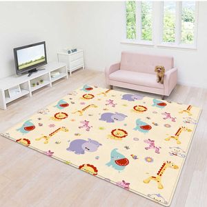 Baby Play Mats Thicked Foldable Crawling Carpet Kids Animal Educational Game Rug Toys Children Durable Waterproof Gym Cushion HKD230809