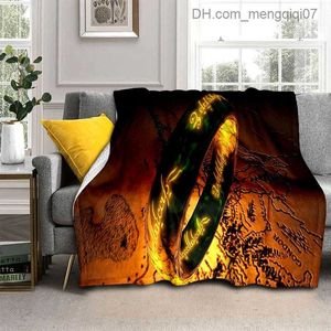 Filtar Swaddling L-Lord of the Rings H-Hobbit HD Filt som används för familjens sovrum sängar soffas picknick resekontor filtar barn 3D Z230809