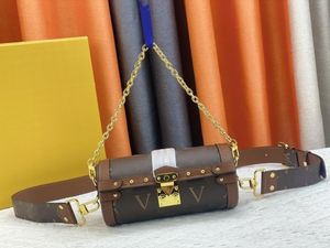 Vintage Drum Bag Papillon Trunk Bag Pen Holder Bag Women's Bag Designer Bag Crossbody Handväska Bag Högkvalitativ bärbar tidning Fashion Basket Bag