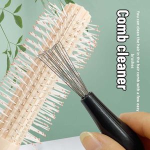 Hårborstar Comb Brush Cleaner Plastic Handle Cleaning Remover Embedded Beauty Tools Products levererar 230809