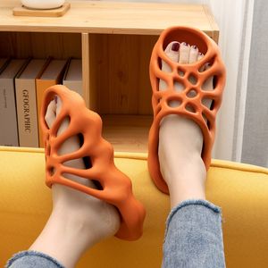 GAI GAI Cut-out Platform Slippers Women Men Fashion Beach Slides Soft EVA Lovers Indoor Batrhoom Slipper Ladies Home Floor Shoes SH478 230809