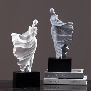 Decorative Objects Figurines Simple Art Abstract Figure Dancer Sculpture Ornament Home Entrance Living Room TV Cabinet Bedroom Office Crafts Accessories 230809