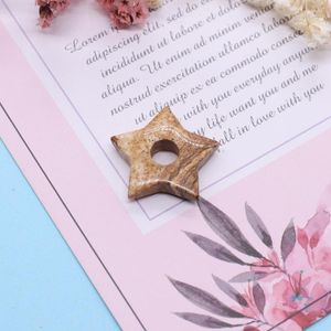 Charms Natural Stone Pendant Accessories Decoration Goods Women's Beautiful Charm FashionColorful Gift Five-pointed Star Shape