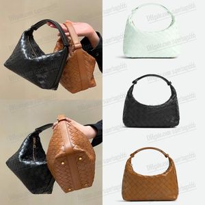 Borsa a tracolla Wallace di design Borsa piccola di qualità Borsa da donna in pelle intrecciata nera Borse Jodie di lusso Borse classiche con cerniera Hobo