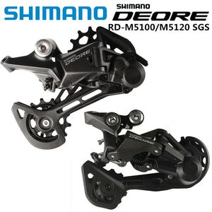 Велосипедные переводы Shimano Deore M5100 M5120 SGS Задний переключатель 11 В теневой длинный клетка 11 Скорость горного велосипеда Оригинальные детали 230808