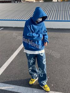 Mens Designer Hoodie Grailz Sweatshirt hoodie vibe stil fast färg hög gata snitt geometrisk passform y2k huvtröja