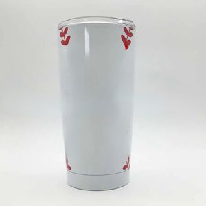 Üst Paslanmaz Çelik Beyzbol Tumbler Kupalar 600ml Voleybol Metal Kupası Seyahat Araba Su Şişesi Vakum Yalıtımlı Bardaklar