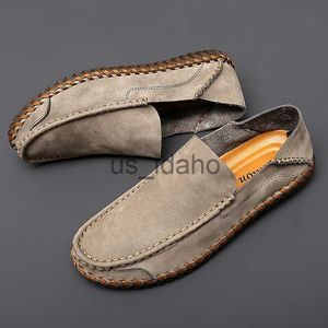 Dress Shoes Genuine Leather Men Loafers Cow Leather Casual Shoes For Man Soft Spring Moccasins Plus Size 38-48 Tenis Masculinos J230808