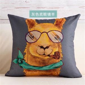 S Luxury Cushion Cover Pillow Case Home Textiles leveranser Lumbal Pillow Mr Cat Mönster Dekorativa kastkuddar Stolsäte200s