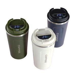 380 510 ml thermo LED termo temperature digital smart coffee travel mug tumbler 380ml 510ml stainless steel display vacuum cup stanley cups
