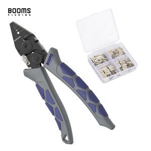 Fishing Accessories Booms Crimping Pliers and 14mm30mm 140pcs Aluminium Sleeves Tool Set Steel Wire Cutter NonSlip Handle Tackle 230808
