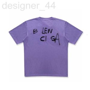 女性用Tシャツデザイナーハイバージョン2023夏の新しいBファミリーフロントアンドバック英語の文字