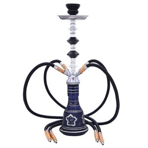 Acessórios completos 4 cachimbo de pipa para fumar mangueiras de vidro para festas Cachimba Hookah Narguile Shisha Sisha Chicha Club Set HKD230809