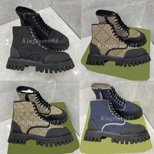 Designerskie buty pustynne platforma drukowania bootie kobiety kostki na płótnie hafty haftowe buty Diamond skórzany but jacquard but