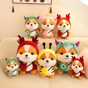 Bonecas de pelúcia fofas, brinquedos de animais, esquilos, dinossauros, abelhas, alces, bonecas Unico, acessórios para casa, presentes de Natal para crianças, 25 cm