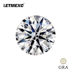 Loose Diamonds LETMEXC Wholesale Price D Colour Diamond Loose Gemstone VVS1 Excellent Round Brilliant Cut Pass Tester With GRA 230808