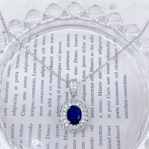 Подвески мода королевская цветовая цепочка для женщин простое инкрустанное ожерелье, полное бриллиантового темперамента свадебной вечеринки, подарка на день рождения