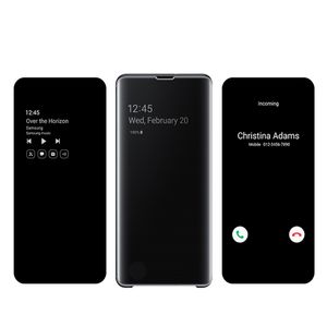 Original Samsung Clear View Cover for Samsung Galaxy S10+ S10Plus Smart Sleep Clamshell Cover Transparent Mirror Phone Case