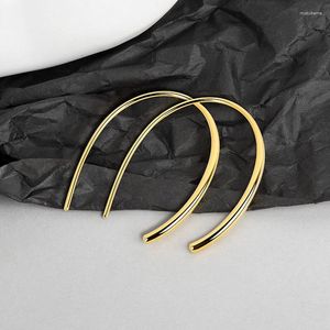 Hoop Earrings NBNB Fashion Big Water Drop Shape For Women Trendy Girl Party Piercing Jewelry Silver Gold Color Female's