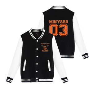 Jacken The Foxhole Court Palmetto State Foxes Lacrosse Jersey Damen Herrenjacke Einzigartiger Trend Junge Mädchen Baseballuniform Mäntel 230808