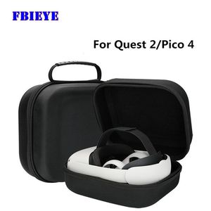 Portable Hard EVA Travel Case for Oculus Quest 2/Pico 4 VR Headset - Protective Storage Box