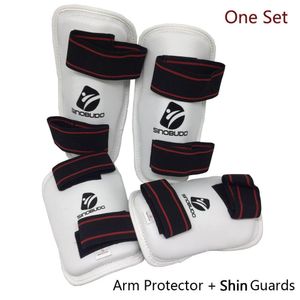 Protective Gear Taekwondo arm shin Guards kick boxing protector Sanda taekwondo boxing Leggings Ankle protection for MMA Muay thai shin pads 230808