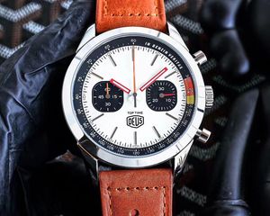 AAA New Luxury Mens Watch Quartz Endurance Pro Chronograph 4mm Leather Watch Band 1884 Men Watch Hardex стеклянные наручные часы Breitling 002