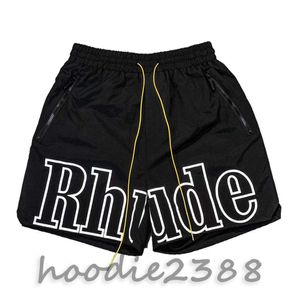 Projektanta sportowa szorty Rhude Shorts Summer Fashion Beach Pants Męskie street streetar Red Blue Black Purple Pants Męskie spodenki amerykańskie rozmiar S-xl