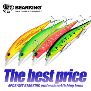 Приманки приманивают Bearking S 4pcs Set 12см 18G Dive 1 1 8m рыболовная приманка жесткая приманка качество качества. Профессиональные действия 230809