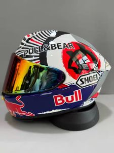 Full Face Shoei X15 Lucky Cat Redb Marquez 93 Hełm motocyklowy antyfog Visor Man Riding Motocross Racing Hełm motocyklowy