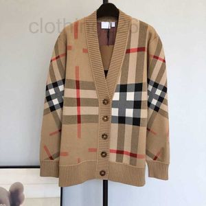 Kadın Sweaters Designer Cardigan Sweater Erkek Kadın Kıdemli Ekose Klasik Boş Zaman Sonbahar Kış Sıcak Tutun Rahat Yüksek Kaliteli Sweatshirt Alt 5abb