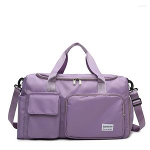 Açık çantalar spor çantası fitness seyahat su geçirmez kuru ıslak ayırma depolama cepleri taşınabilir duffel bagaj el çantası