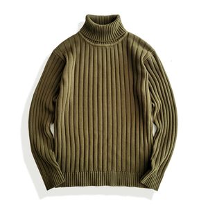 Men s Sweaters Turtleneck Sweater Regualr Fit Smart Business Fashion Autumn Winter Knitted Pullover 230809