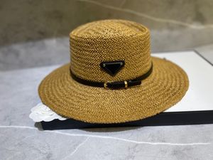 Designer Ball Caps Ladies Sun Hat Par Style Metal Triangle Label Sunscreen Sun Hat Outdoor Leisure Beach Hat Liten eave Basin Hat Fashion Fisherman's Hat-DD99