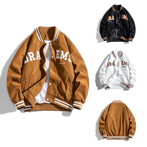 Casacos Masculinos Moda Uniforme de Beisebol Jaqueta Qualidade Hiphop Retro Estudante Estilo Acadêmico Bordado Solto Casaco Casal Casual 230808