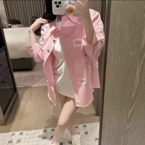 France Designer Womens Loose Blouses Shirts Fashion Classic Summer New Paris T-shirt Plus Size Casual Channel Long Sleeve Top Quality