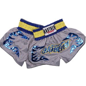 Men's Shorts Thai Boxing Shorts Bjj Kickboxing Muay Thai Kids Boxer Shorts for Boy MMA Girl Fight Grappling Trousers Men Boxing Short Pant 230808