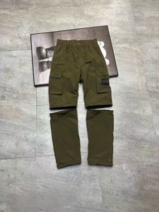Tasarımcılar Erkek Pantolon Sonbahar Kış Taş Kargo Egoveralls Rozet Askeri Stil Retro Yıkalı Yan Cep Paketi Ayak Erkekler Tulumlar Günlük Pantolon O5