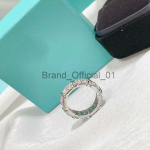 Fashion Rings Wholesale Professional Eternity Diamonique CZ Simulated Diamond 10KT White Yellow Gold Filled Wedding Band Cross Ring Size 6-8 x0809