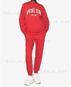 Women's Hoodies Sweatshirts Women Loose O-Neck Sweatshirt Letters Cotton Red Long Sleeve Casual Female Simple Pullovers 2022 Early T230809