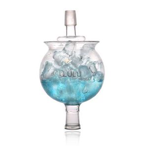 Nowy projekt Hookahs Glass Ice Bowl for Arabian Shisha 1set Shisha Ice Bowl Hookah Head Fancy Chicha Fit Art Hookah Narguile HKD230809