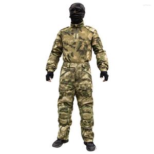 Fitnessstudio-Bekleidung, Outdoor-Sport, Frühjahr/Sommer, taktisches Jagd-Wüstengrün-Camouflage-Set für Herren