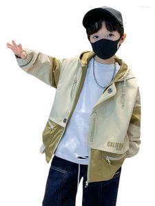 Men's Jackets Children's Clothing Boy's Jacket Coat Medium And Large Fried Street Clothes Fashionable Streetwear